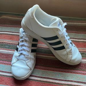 White Adidas shoes size 10